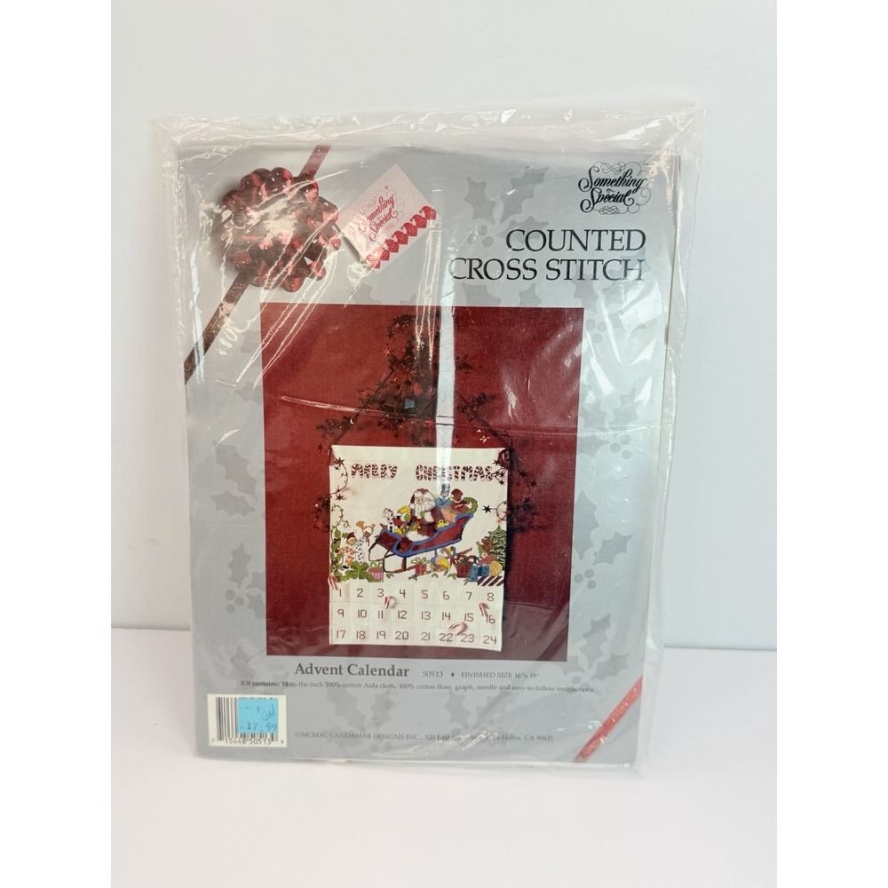 Candamar Something Special Santa Claus Advent Calendar  Counted Cross Stitch